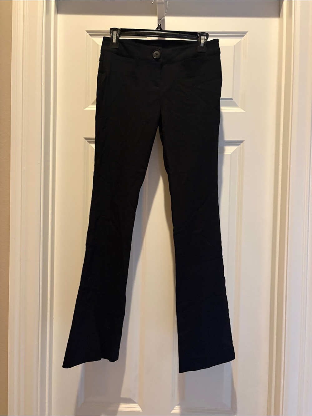 zinc Black Boot-Cut Dress Pants-74% rayon, 22% nylon, 4% spandex